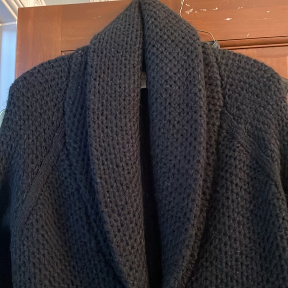 NWOT black sweater coat size S. - Picture 3 of 5